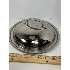 Stainless Steel Pot Pan Replacement Lid 10.25 Inch Universal High Dome Silver